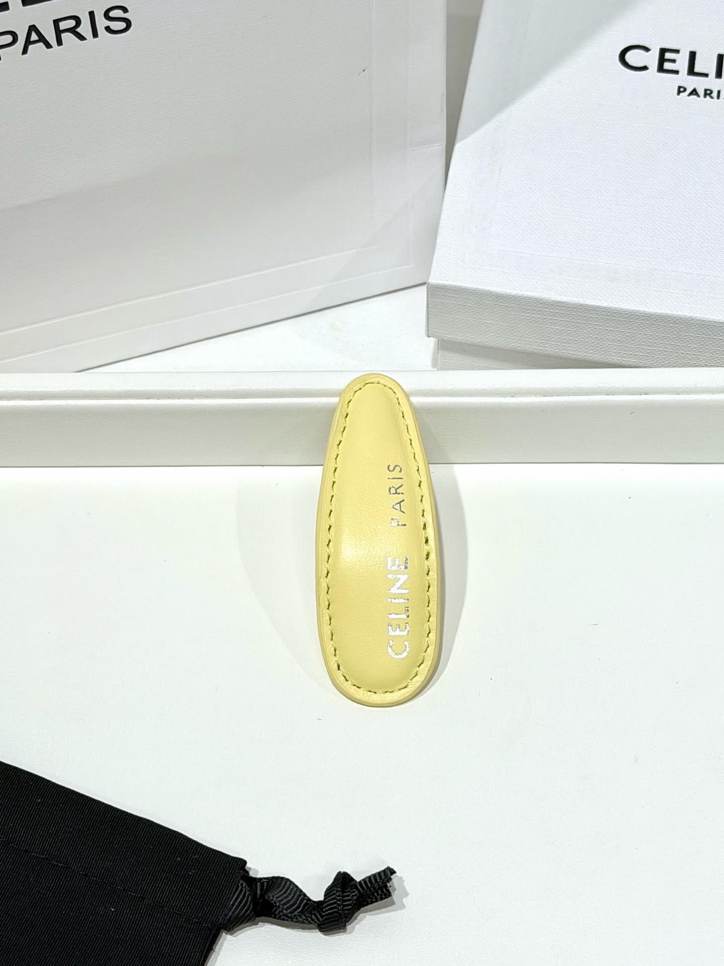 Celine Paris Yellow Hair Clip